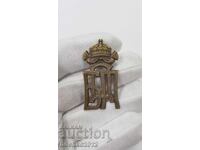 Rară insignă țaristă, semn Poliția Bulgară de Stat Boris III