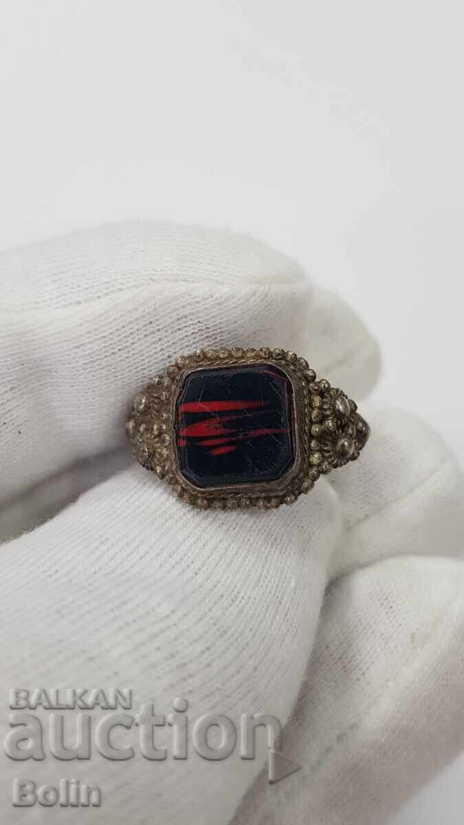 Rar inel bulgăresc de argint din perioada Renașterii (secolul al XIX-lea - secolul al XX-lea) - 5 Rar inel bulgăresc de argint din perioada Renașterii (secolul al XIX-lea - secolul al XX-lea) - 5