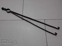 Old dilaf, tongs, wrought iron for oven