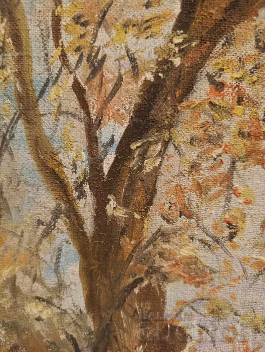 Όμορφη παλιά ελαιογραφία σε ξύλινο πλαίσιο με τιμή 55.00 BGN | € 28.12