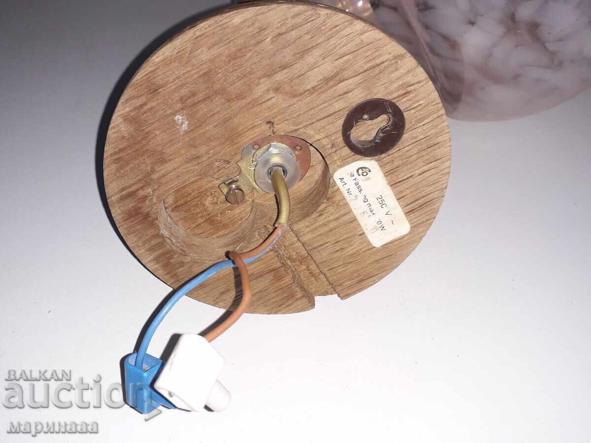 Vintage φωτιστικό τοίχου. Σουηδία - 5