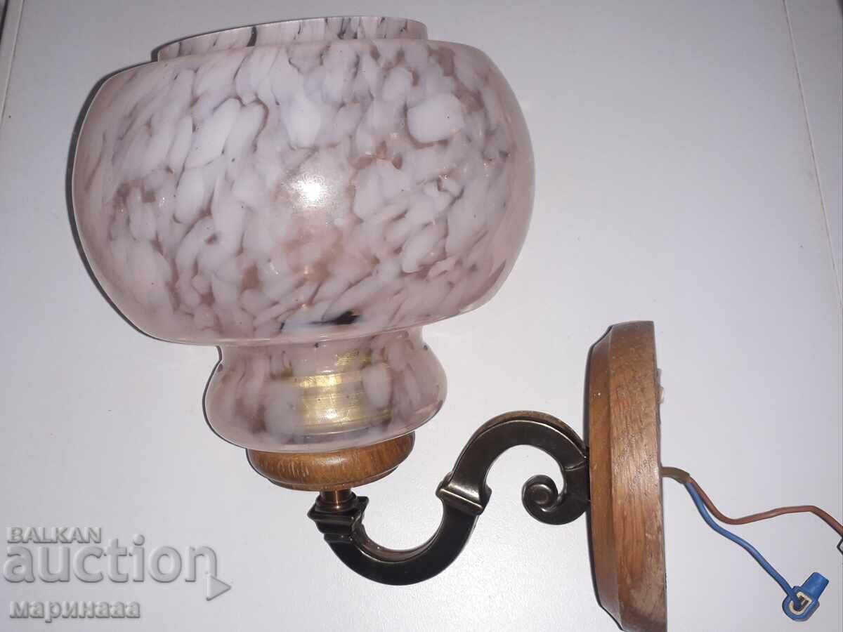 Vintage φωτιστικό τοίχου. Σουηδία - 7