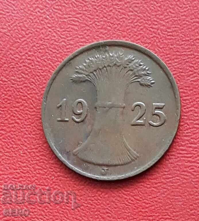 Germany-1 pfennig 1925 J-Hamburg with price 0.70 BGN | € 0.36 Germany-1 pfennig 1925 J-Hamburg with price 0.70 BGN | € 0.36