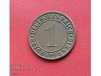 Germany-1 pfennig 1925 J-Hamburg
