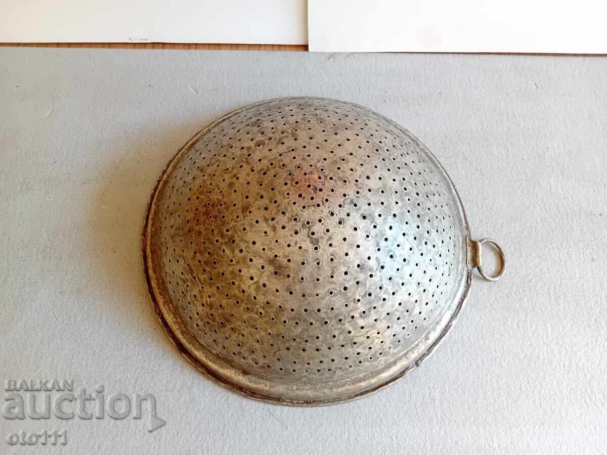 Auction  Old Copper, Brass Colander