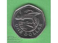 (¯`'•.¸ 1 dolar 2022 BARBADOS UNC ¸.•'´¯)