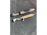 Cuțit briceag vechi cu teacă
