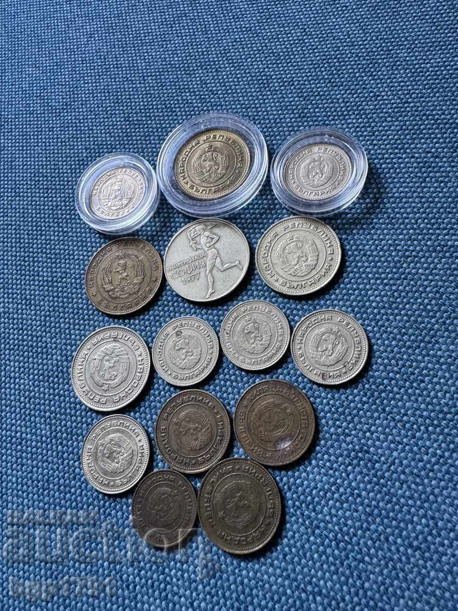 Λοτ από 15 νομίσματα 1951-1990 Βουλγαρίας με τιμή 20.00 BGN | € 10.23