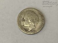 Spania 1 pesetă 1893 Argint 0.835