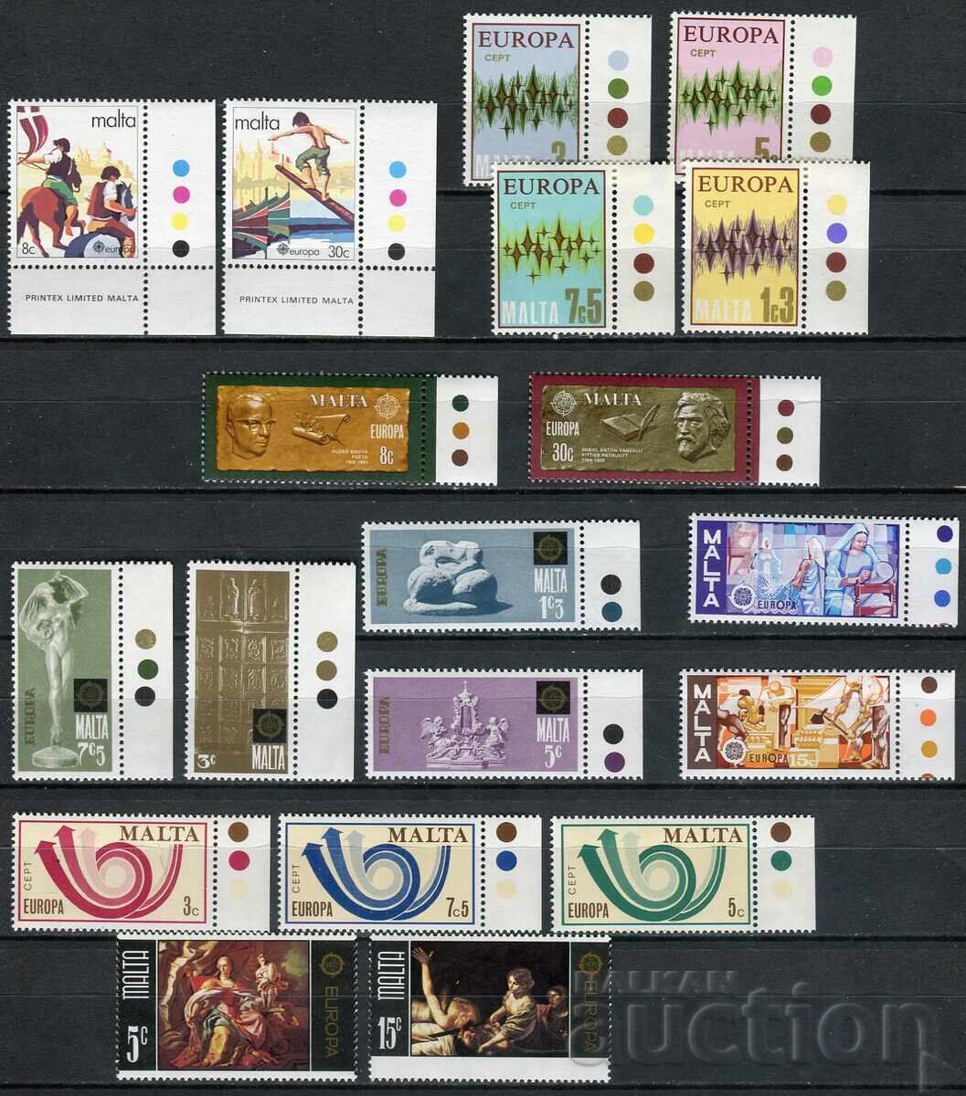 Malta MNH 1973 - 80 - Europe [7 complete sets]
