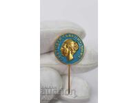 Semn rar, insignă "CONSILIUL MONDIAL AL PĂCII" LIUDMILA JIVKOVA