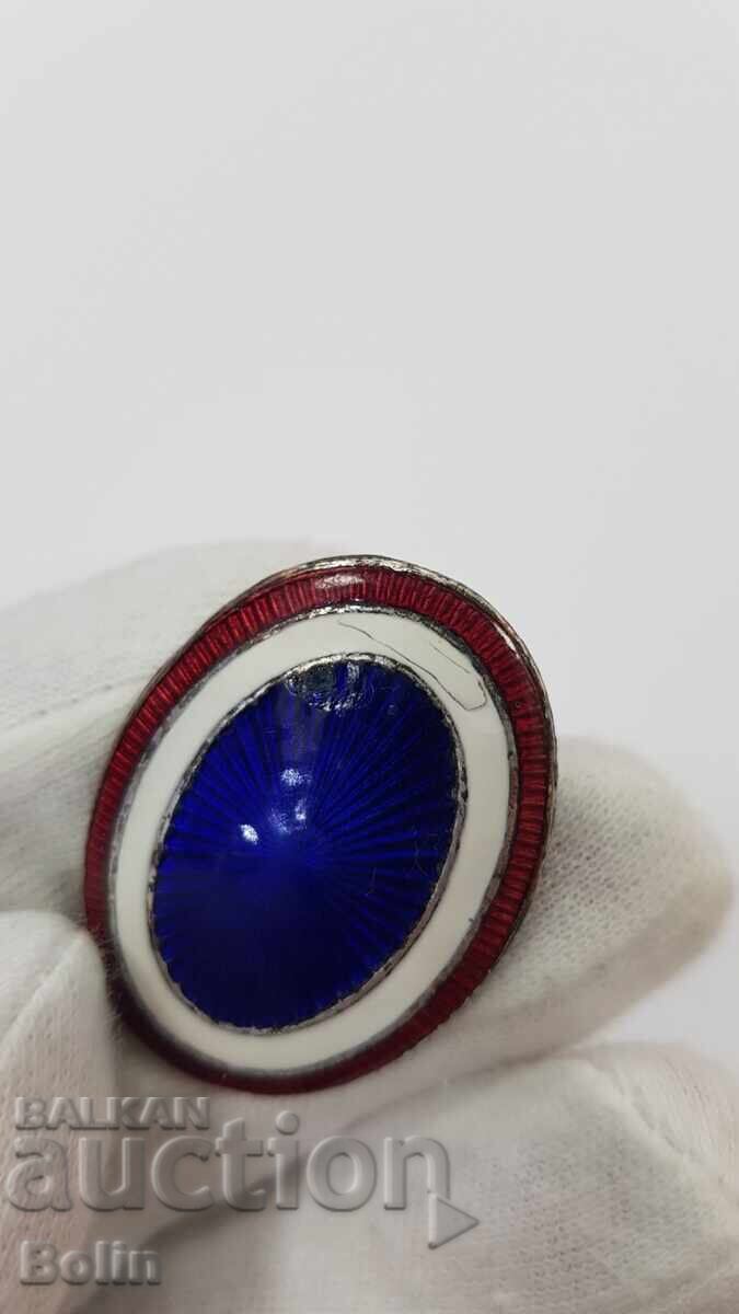 Sπάνια στρατιωτική κοκάρδα αξιωματικού, σήμα "ΒΑΣΙΛΕΙΟ ΣΕΡΒΙΑΣ" με τιμή 130.00 BGN | € 66.47