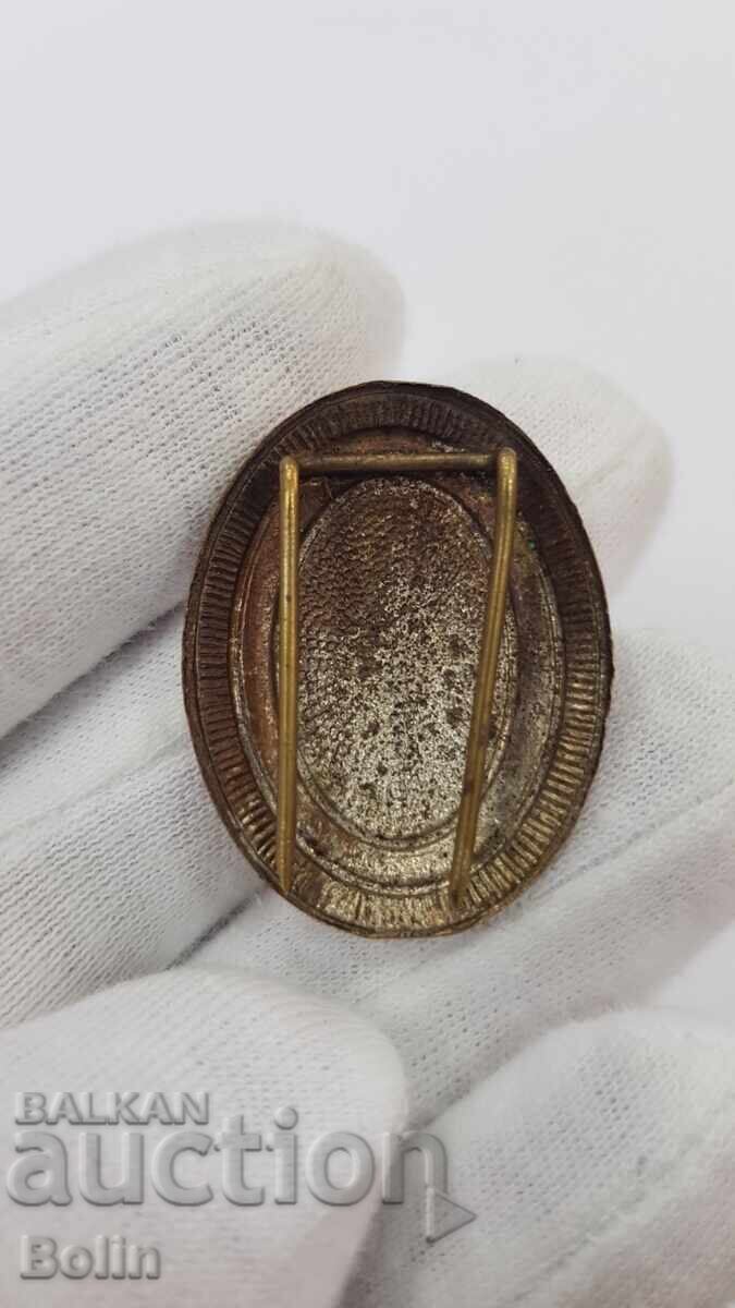 Rare military officer's cockade, insignia "KINGDOM OF SERBIA" with price € 80.00 | 156.47 BGN