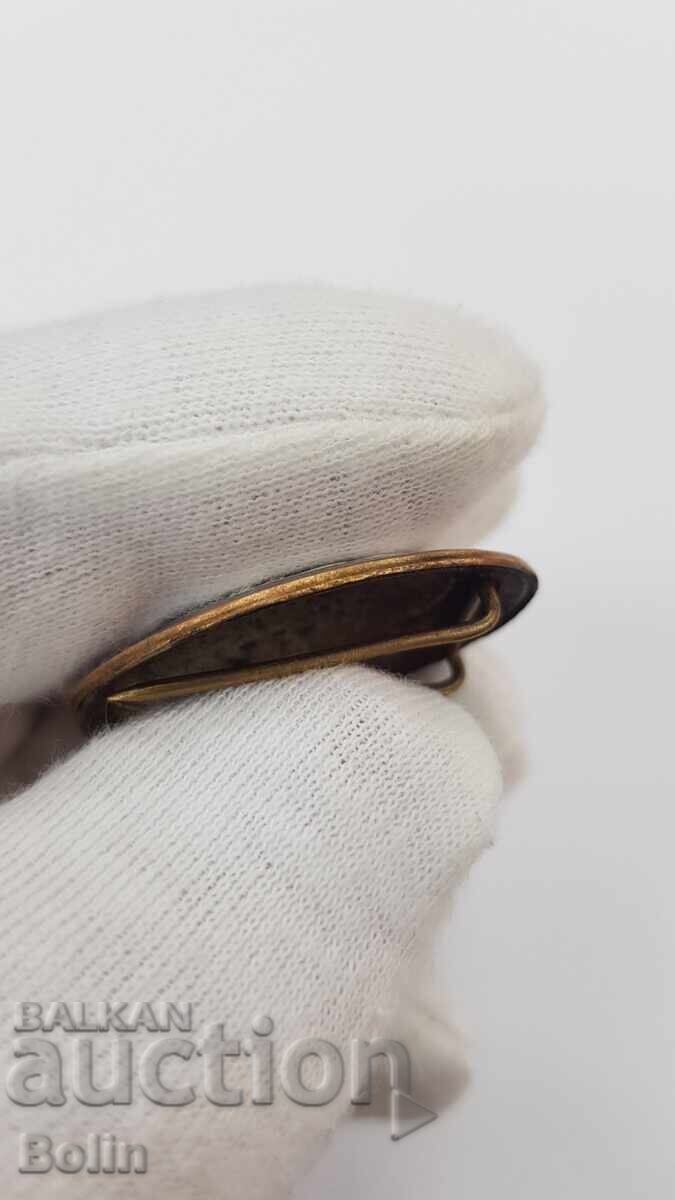 Rare military officer's cockade, insignia "KINGDOM OF SERBIA" - 6