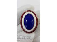 Rară cocardă de ofițer militar, semn "REGATUL SERBIEI"