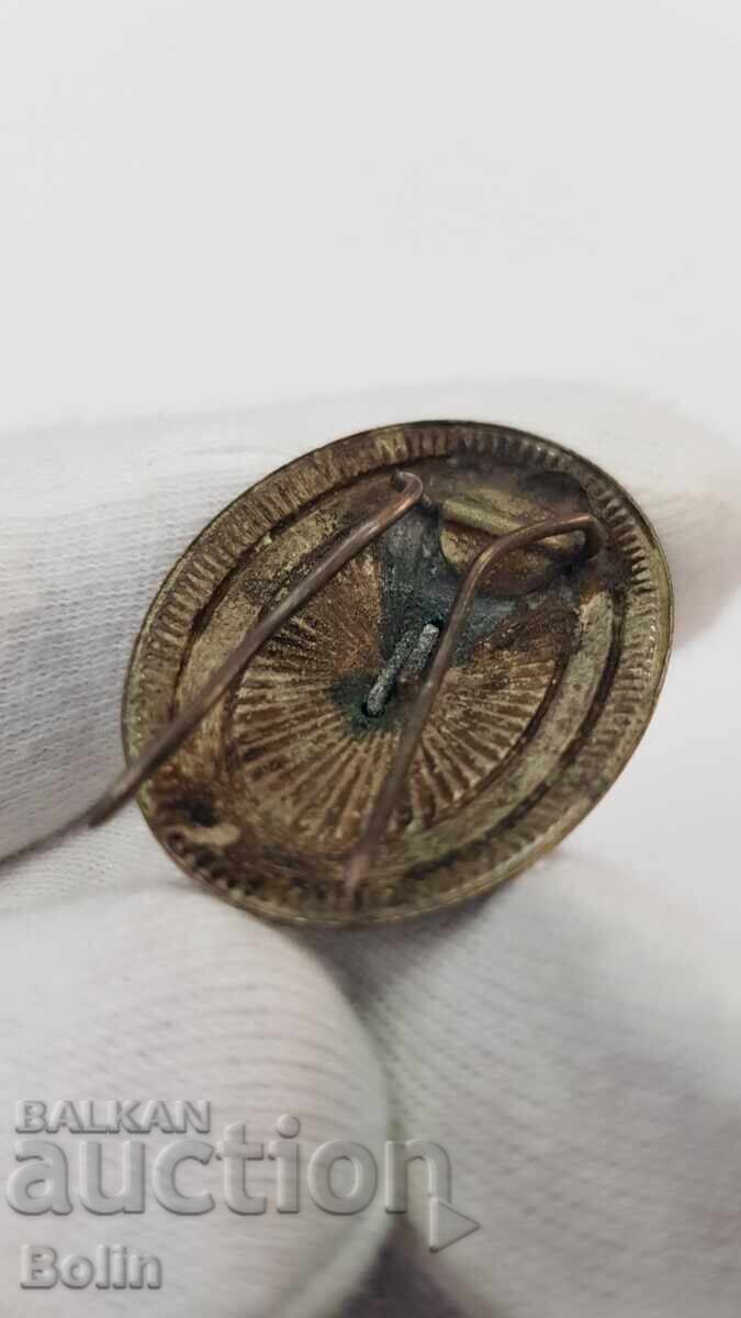 Rare military officer's cockade, insignia "KINGDOM OF SERBIA" - 6