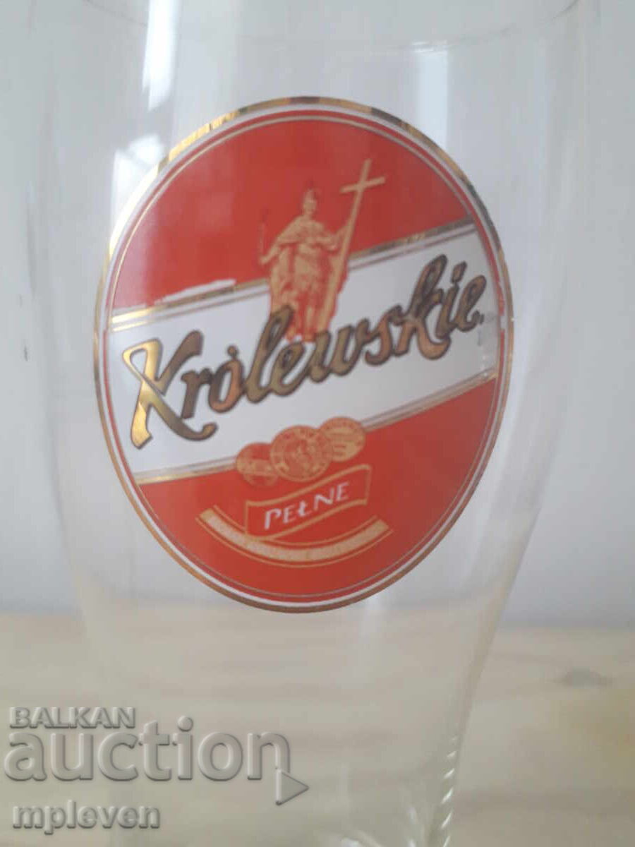 Krolewskie Poland Beer Glass 0.3 with price 4.80 BGN | € 2.45 Krolewskie Poland Beer Glass 0.3 with price 4.80 BGN | € 2.45