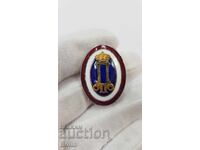 Rare Officer's Cockade, Insignia "KINGDOM OF SERBIA" Peter II