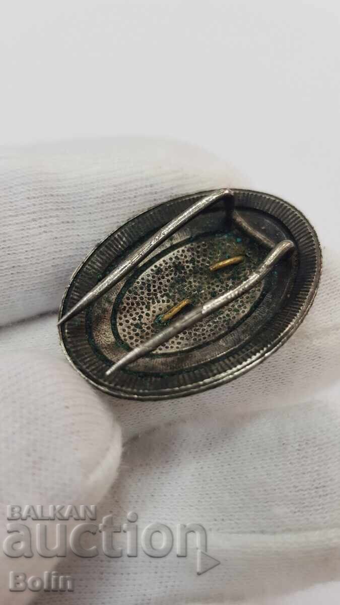 Rare Officer's Cockade, Insignia "KINGDOM OF SERBIA" Peter II - 5