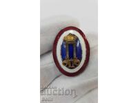 Ryadka ofitserska kokarda, znak "KRALSTVO SYRBIYA" Petyr  II