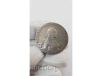 Monedă rară rusă de argint Rublă 1764 Ecaterina