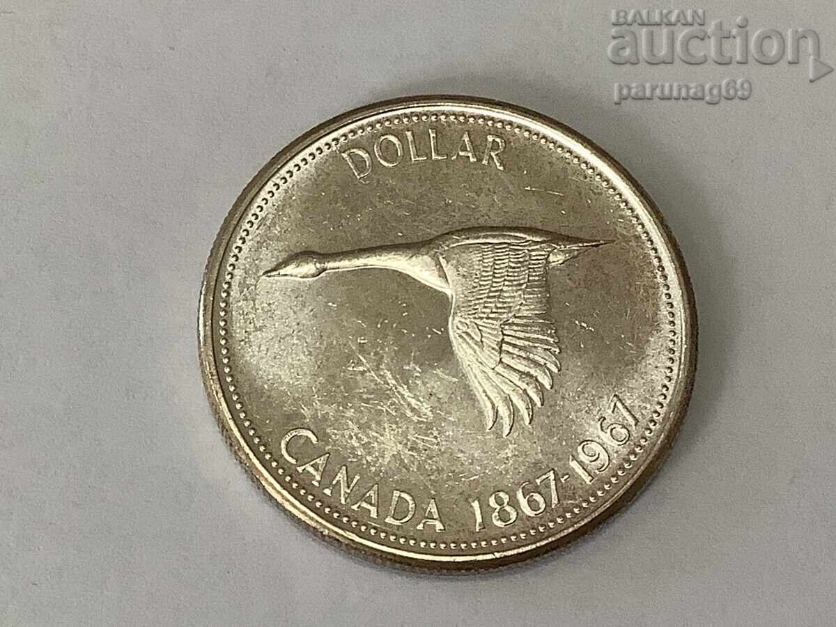 Canada 1 Dollar 1967 - Silver 0.800 with price 85.00 BGN | € 43.46 Canada 1 Dollar 1967 - Silver 0.800 with price 85.00 BGN | € 43.46