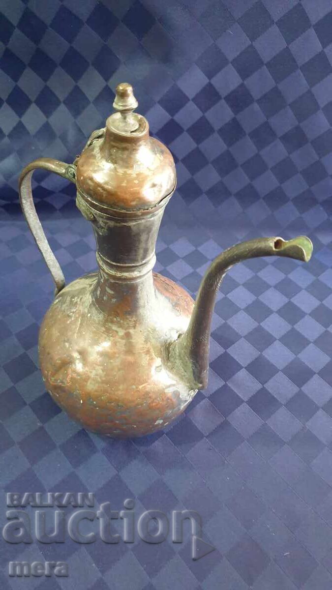 Аукцион Бакърен османски,турски ибрик