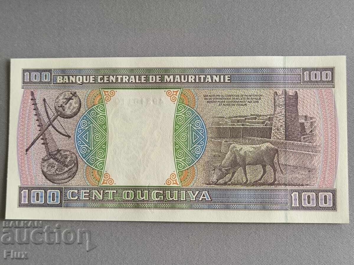 Τραπεζογραμμάτιο - Μαυριτανία - 100 ουγκίγια UNC | 2002 με τιμή 3.00 BGN | € 1.53