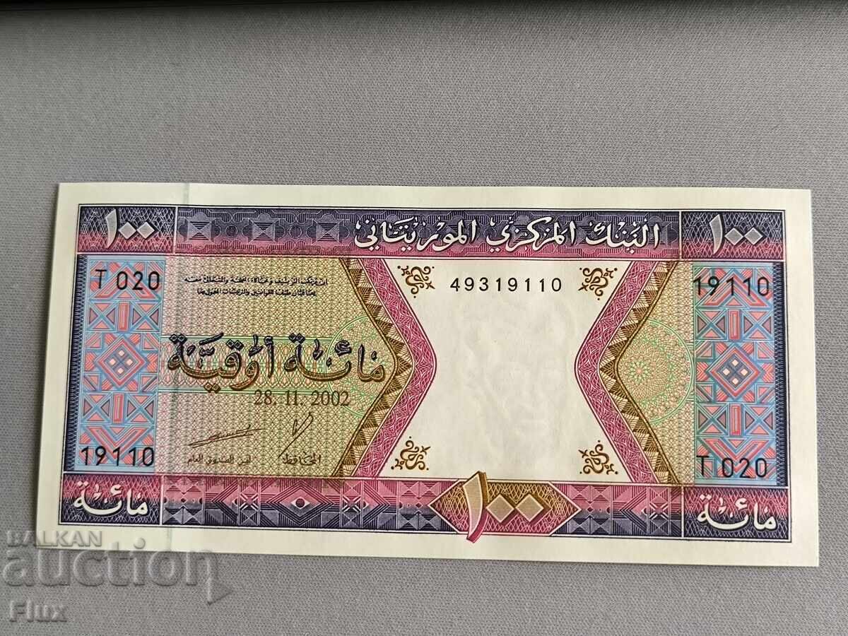 Τραπεζογραμμάτιο - Μαυριτανία - 100 ουγκίγια UNC | 2002