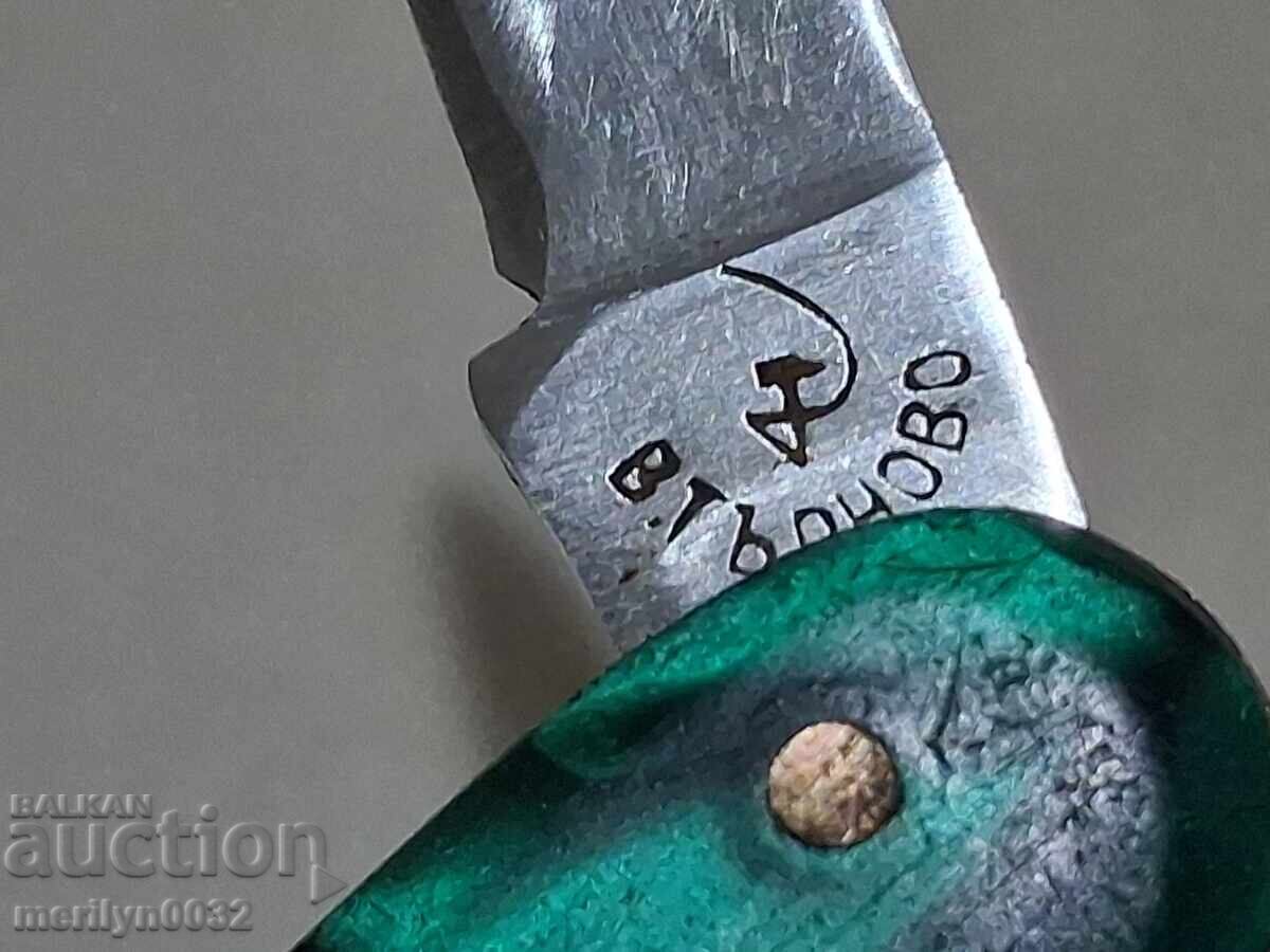 Old social knife Veliko Tarnovo Sickle and hammer knife NRB with price 48.00 BGN | € 24.54