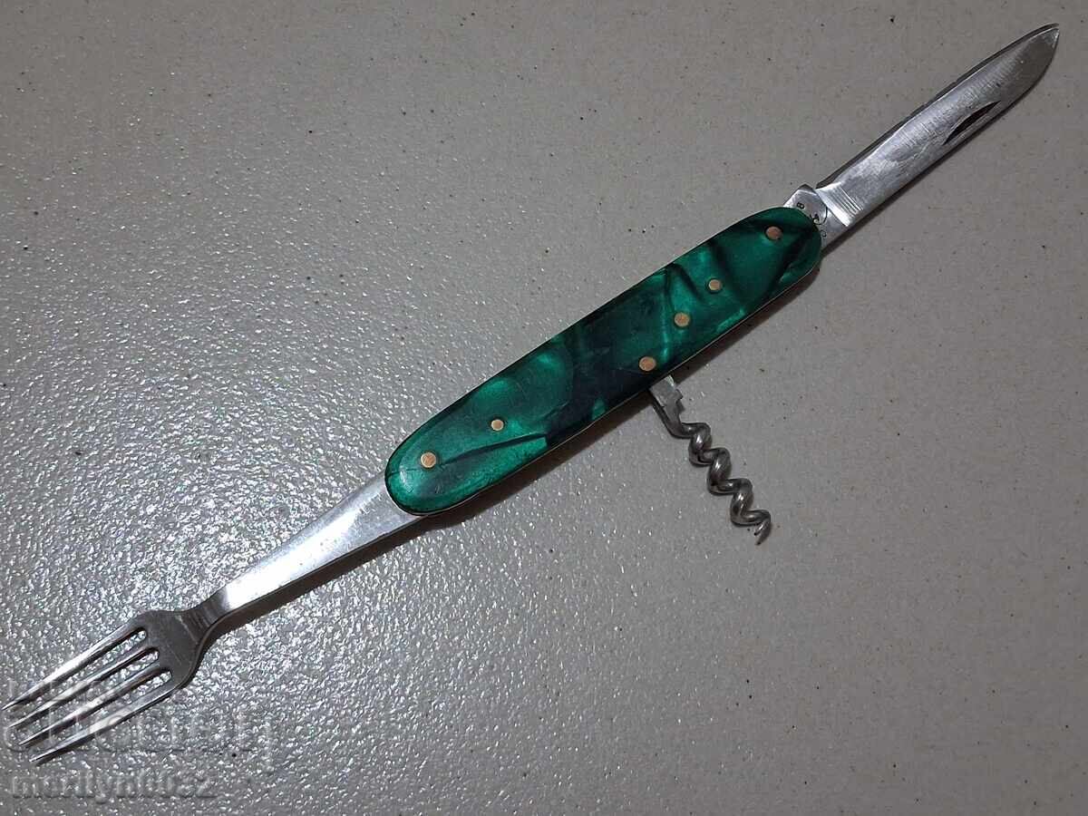 Old social knife Veliko Tarnovo Sickle and hammer knife NRB - 5