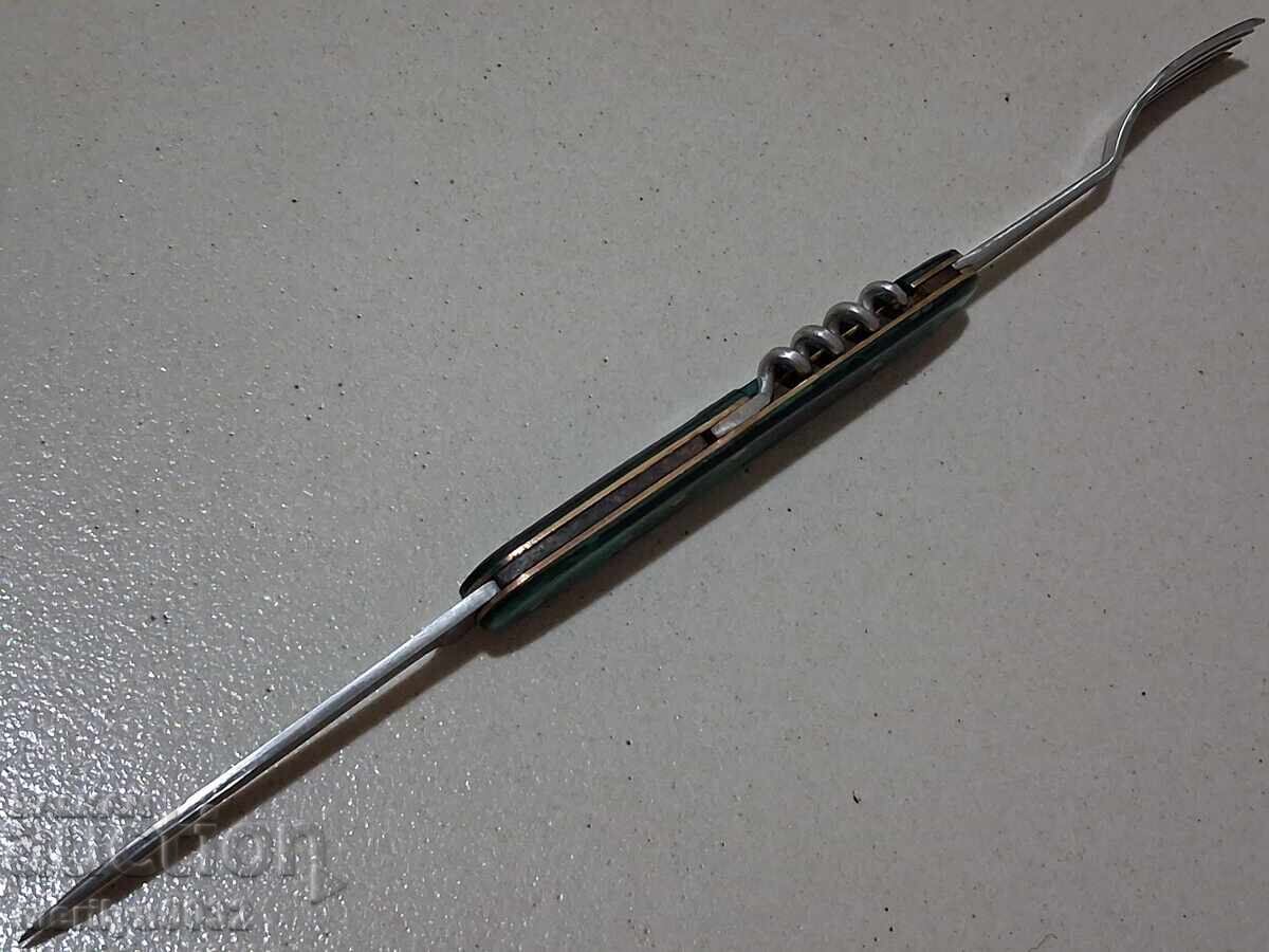 Old social knife Veliko Tarnovo Sickle and hammer knife NRB - 7