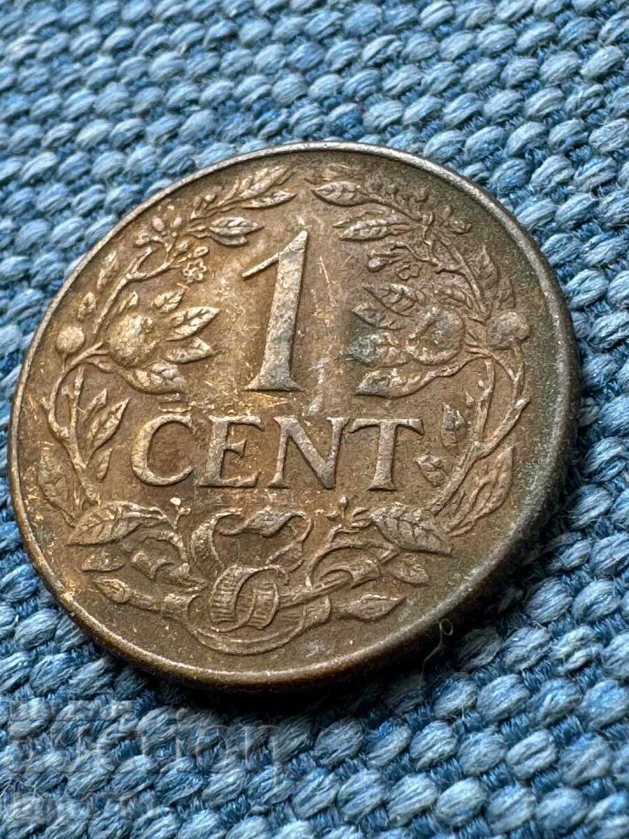 1 цент 1944 Кюрасао, Нидерландия с цена € 5.00 | 9.78 лв.