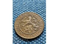 1 λεπτό 1944 Κουρασάο, Ολλανδία