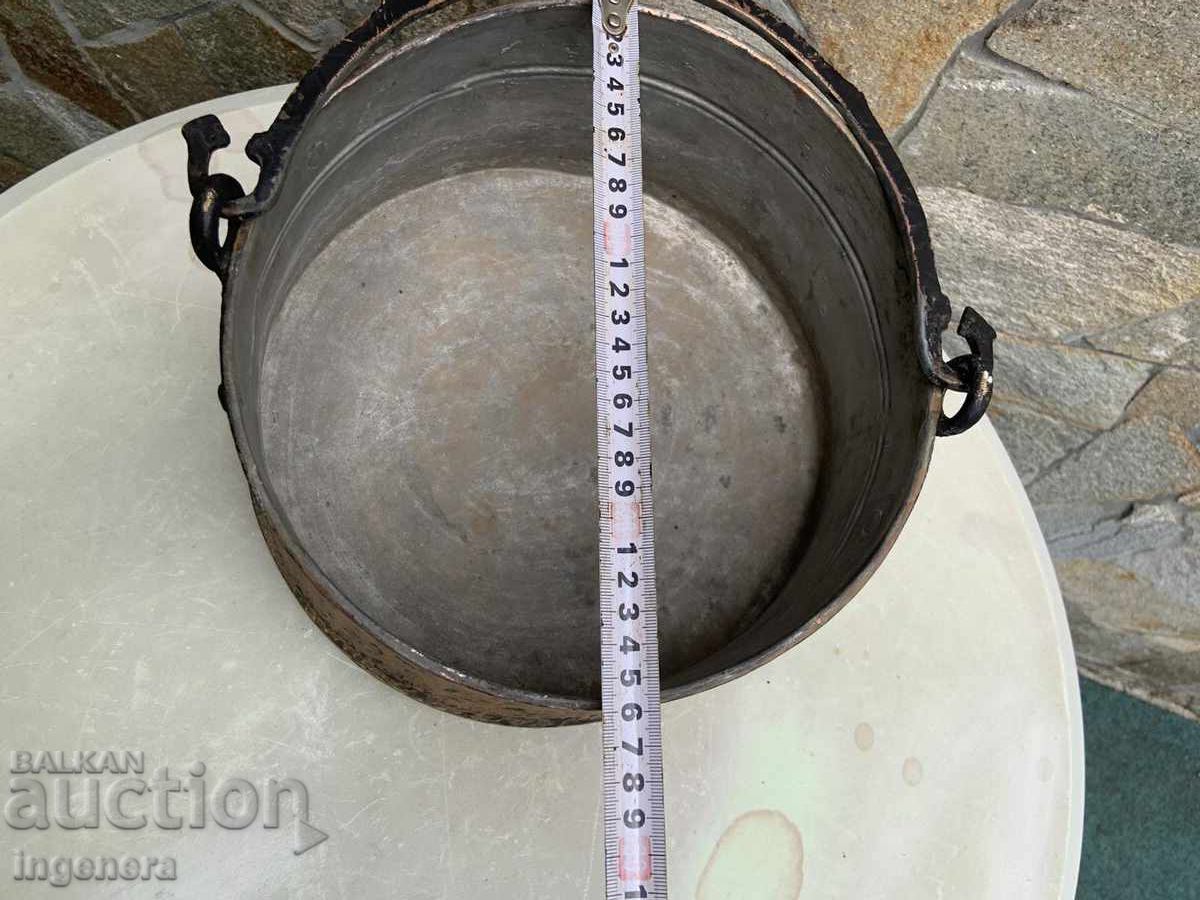 BOILER KOTLE MENCHE COPPER COPPER OLD ORNAMENTS - 7