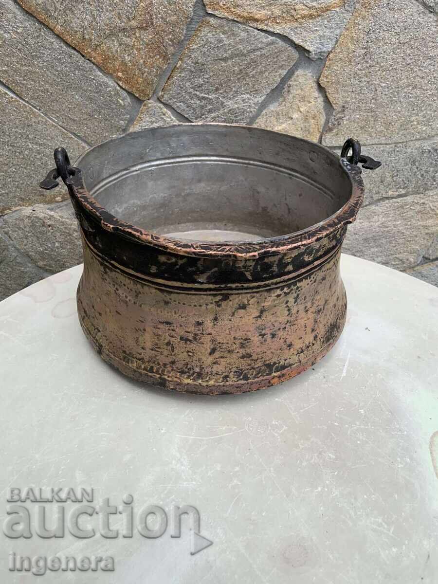 BOILER KOTLE MENCHE COPPER COPPER OLD ORNAMENTS