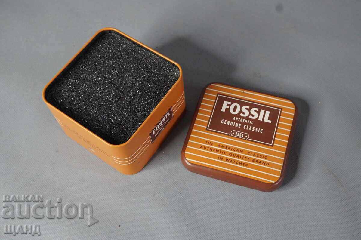 Δημοπρασία ΜΕΤΑΛΛΙΚΟ ΛΑΜΑΡΙΝΕΝΙΟ ΚΟΥΤΙ ΑΠΟ ΡΟΛΟΪ FOSSIL