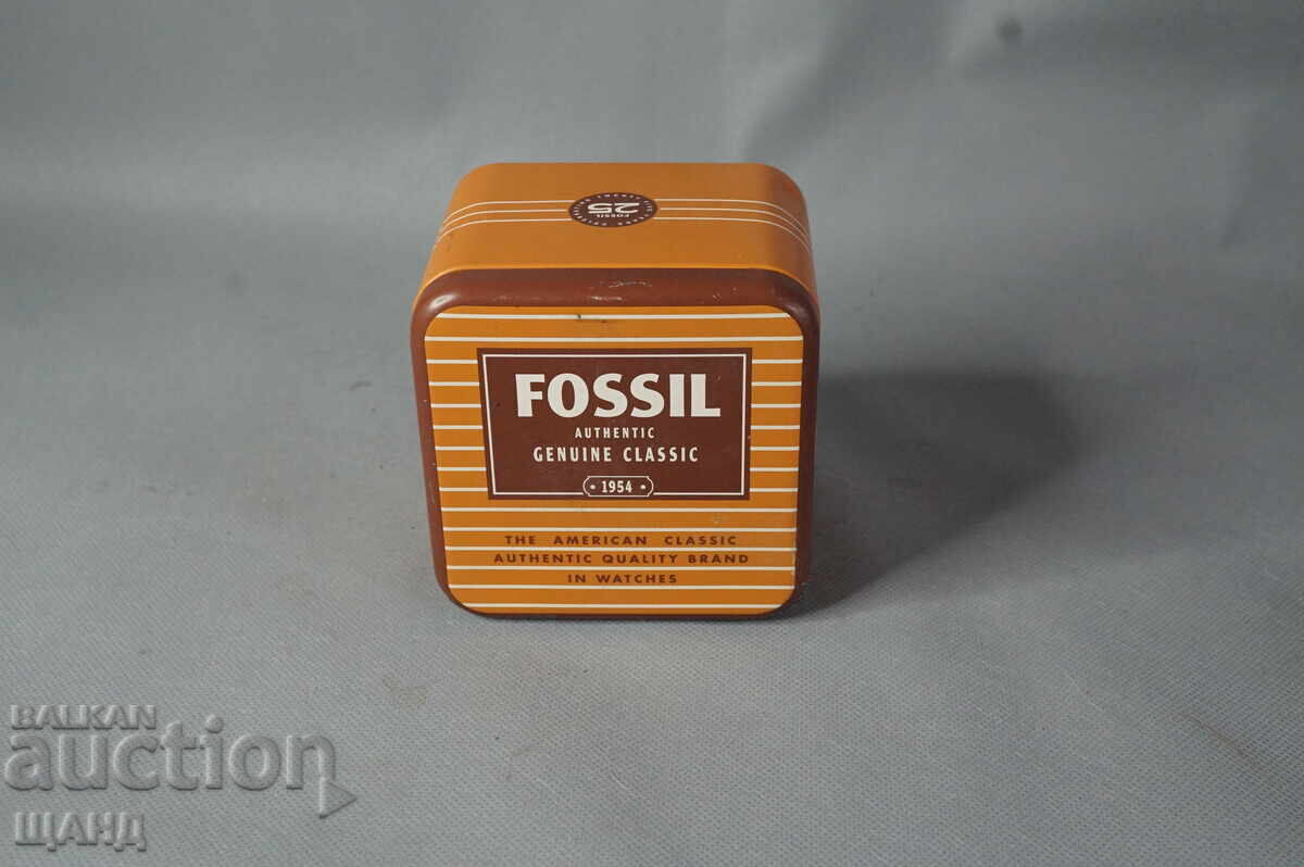 ΜΕΤΑΛΛΙΚΟ ΛΑΜΑΡΙΝΕΝΙΟ ΚΟΥΤΙ ΑΠΟ ΡΟΛΟΪ FOSSIL