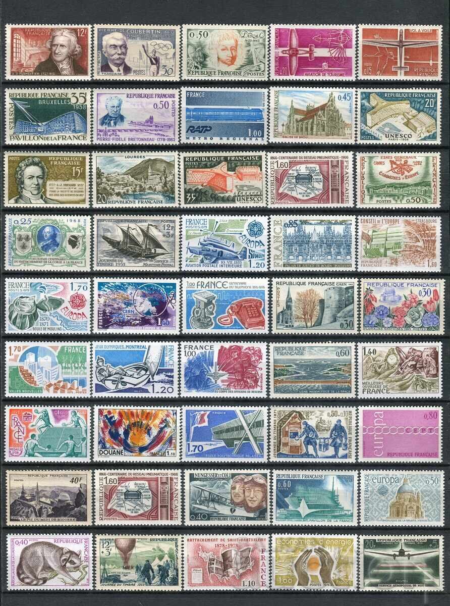Auction France - Clean Stamps 220+ pcs. - MNH - 183 pcs., MH - 38 pcs Auction France - Clean Stamps 220+ pcs. - MNH - 183 pcs., MH - 38 pcs