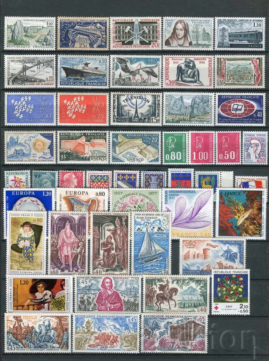 Delivery of France - Clean Stamps 220+ pcs. - MNH - 183 pcs., MH - 38 pcs Delivery of France - Clean Stamps 220+ pcs. - MNH - 183 pcs., MH - 38 pcs
