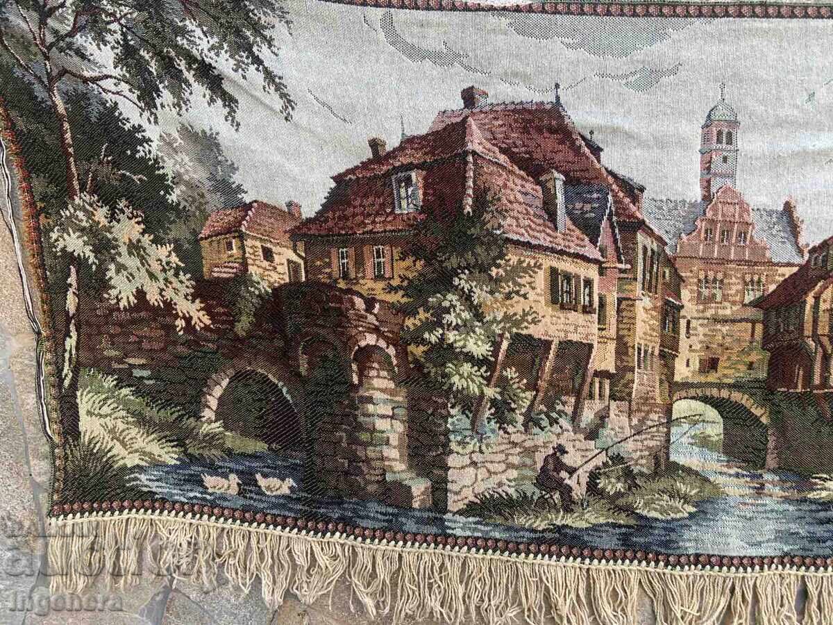 HAND-SEWN RUG FROM SOCA - 150 X 70 CM - NOTES with price 26.00 BGN | € 13.29 HAND-SEWN RUG FROM SOCA - 150 X 70 CM - NOTES with price 26.00 BGN | € 13.29