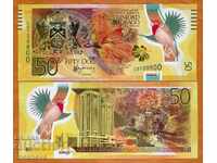 ТРИНИДАТ И ТОБАГО 50 ДОЛАРА 2014 ПОЛИМЕР- UNC