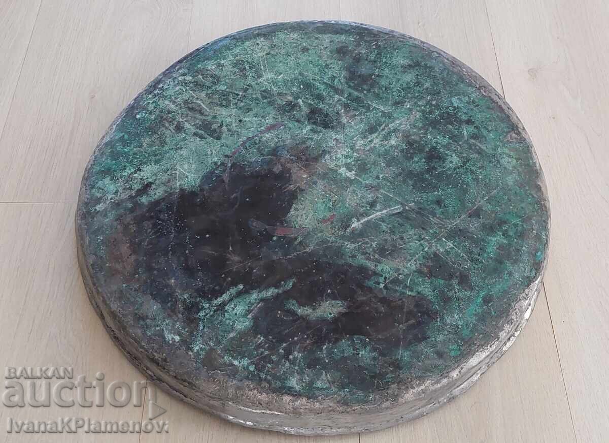 Μεγάλο ρετρό χάλκινο ταψί 50cm για συλλέκτες - 5