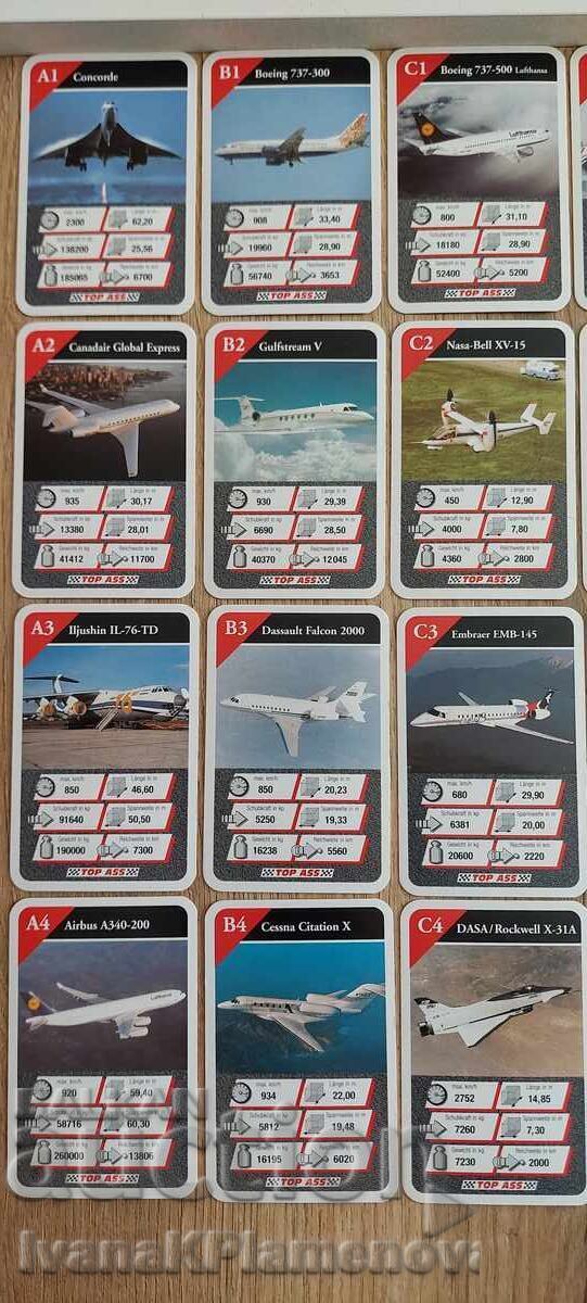 Collector's Cards Airplanes 32 pieces with price 14.00 BGN | € 7.16