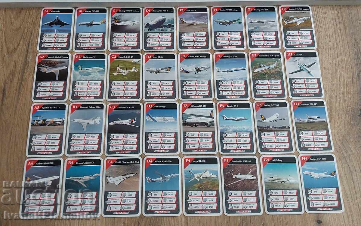 Cărți pentru colecționari avioane 32 bucăți