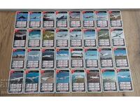 Cărți pentru colecționari avioane 32 bucăți