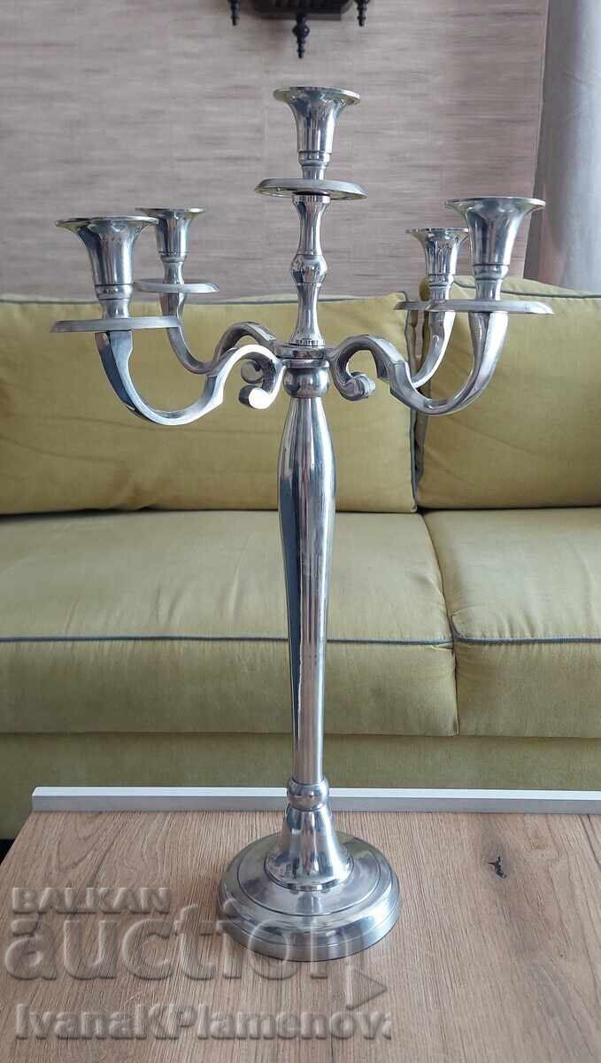 Delivery of Large metal candlestick for connoisseurs, height 60cm Delivery of Large metal candlestick for connoisseurs, height 60cm