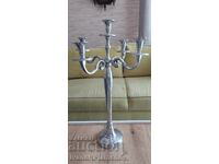 Sfeșnic metalic mare pentru cunoscători, înălțime 60cm