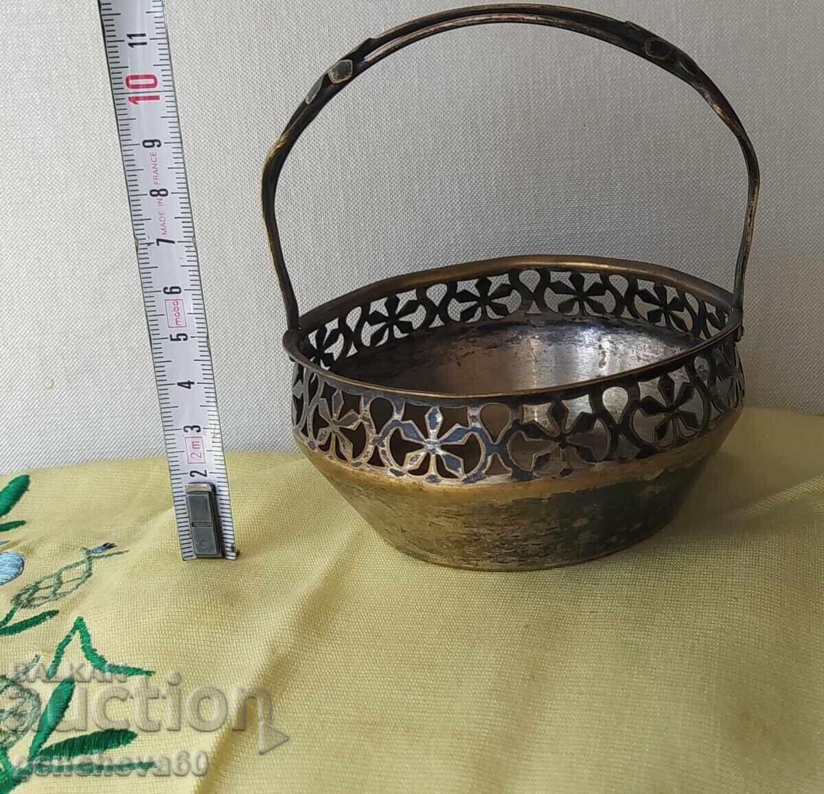 RRR Рядка антична Винтидж WMF посребрена кошница с цена 60.00 лв. | € 30.68