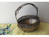 RRR Σπάνιο αντίκα Vintage WMF ασημένιο καλάθι